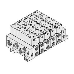  Van Điện Từ 5 Cổng, Loại Gắn Trên Đế, Bộ Cắm, Sê-ri Tấm Đế , Bộ Manifold T1 - SMC 
