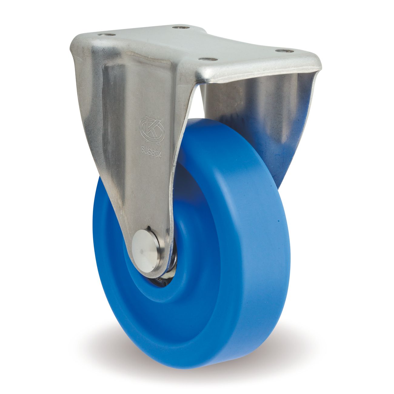  Bánh Xe Bằng Thép Không Gỉ, Cố Định, Có Đầu Nối Bằng Kim Loại KS, MCB/KS - OKAMOTO KOKI 