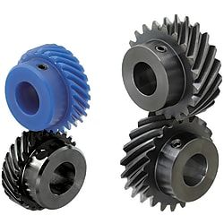  Bánh Răng Xoắn-Loại Lỗ Khoan Thẳng / Lỗ Khoan Thẳng + Vòi / Đường Then Hoa + Vòi / Góc Áp Lực 20Deg. - MISUMI 