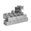  3-Port Solenoid Valve, Direct Acted Poppet Type, Gioăng Cao Su, VT325 Series, Manifold - SMC 