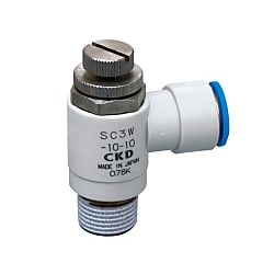  Bộ Điều Khiển Tốc Độ Cho Quy Trình Sản Xuất Thực Phẩm Loại Khuỷu Tay Có Đầu Nối Nhanh Sê-ri SC3W-FP1 - CKD 