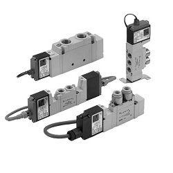 Intrinsically Safe Explosion-Proof System Compliant, 5-Port Solenoid Valve, Direct Piping Type Single Unit 51-SY5000/7000/9000 Series - SMC 