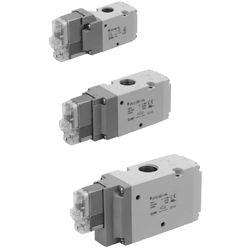  3-Port Solenoid Valve, Elastic Seal, Pilot Poppet Type, Direct Piping Type, Rechargeable Battery Compatible, 25A-VP342/542/742 Series - SMC 