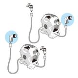  Bộ cuộn ống tưới cây tự động 15m Takagi R715FJC2 