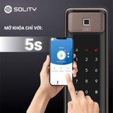  Khóa điện tử SOLITY GSP-2000BK (Vân tay - Thẻ từ - Mã Số - Wifi) 