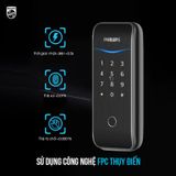  Khóa điện tử PHILIPS 5100-5 (Vân tay - Thẻ từ - Mã Số) 