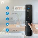  Khóa điện tử PHILIPS ALPHA (Vân tay - Thẻ từ - Mã Số - App) 