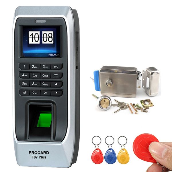  Khóa cổng điện PROCARD F07 PLUS (Vân tay - Thẻ từ - Mã số) 