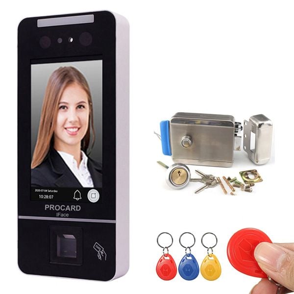  Khóa cổng điện PROCARD iFace (Face - Vân tay - Thẻ từ - Mã số) 