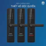 Khóa điện tử PHILIPS DDL-603E (Vân tay - Thẻ từ - Mã Số - App) 