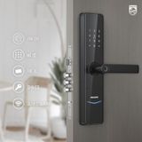  Khóa điện tử PHILIPS DDL-603E (Vân tay - Thẻ từ - Mã Số - App) 