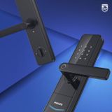  Khóa điện tử PHILIPS DDL-603E (Vân tay - Thẻ từ - Mã Số - App) 