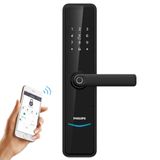  Khóa điện tử PHILIPS DDL-603E (Vân tay - Thẻ từ - Mã Số - App) 