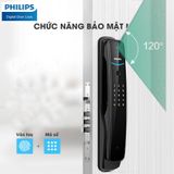  Khóa điện tử PHILIPS DDL702-1HWS (Cam - Vân tay - Thẻ từ - Mã Số - App) 