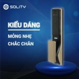  Khóa điện tử SOLITY GP-6000BK (Vân tay - Thẻ từ - Mã Số - Wifi) 