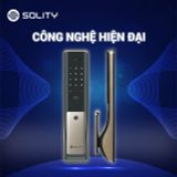  Khóa điện tử SOLITY GP-6000BAK (Face - Vân tay - Thẻ từ - Mã Số - Wifi) 