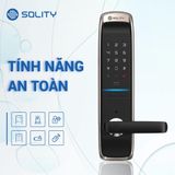  Khóa điện tử SOLITY GM-6000BK (Vân tay - Thẻ từ - Mã Số - Wifi) 