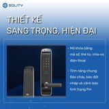  Khóa điện tử SOLITY GM-6000BK (Vân tay - Thẻ từ - Mã Số - Wifi) 
