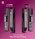  Khóa điện tử PHILIPS DDL303-VP (Cam - Vân tay - Thẻ từ - Mã Số - Wifi) 