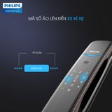 Khóa điện tử PHILIPS DDL702-5HWS (Vân tay - Thẻ từ - Mã Số - App) 