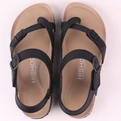 Dép đế trấu birken sandal quai ngang xỏ ngón premium HISHOO B118