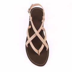 Giày Sandal Nữ Quai Ngang Có Bigsize Hishoo S023