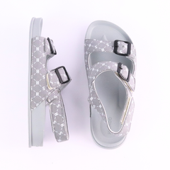 Giày Đi Học Sandal 2 khoá Monogram HISHOO D132