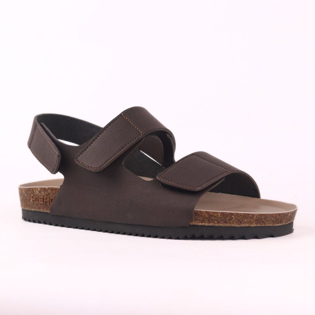 Dép đế trấu birken sandal quai ngang xé dán premium HISHOO B110