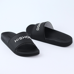 Dép quai ngang quai nhựa Đen HISHOO N112
