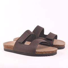 Dép đế trấu birken bé trai bé gái quai ngang xé dán premium HISHOO B105