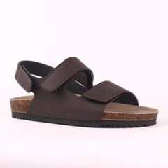Dép đế trấu birken bé trai bé gái  sandal quai ngang xé dán premium HISHOO B110