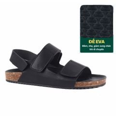 Dép đế trấu Sandal birken quai ngang da bò HISHOO M110