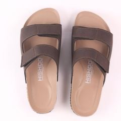 Dép đế trấu birken quai ngang xé dán premium HISHOO B105