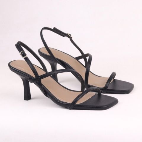 Giày Sandal Cao Gót Cao 7cm Quai Mảnh Hishoo S165