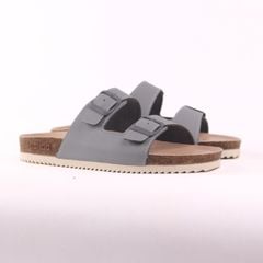 Dép đế trấu birken bé trai bé gái 2 khoá premium HISHOO B093