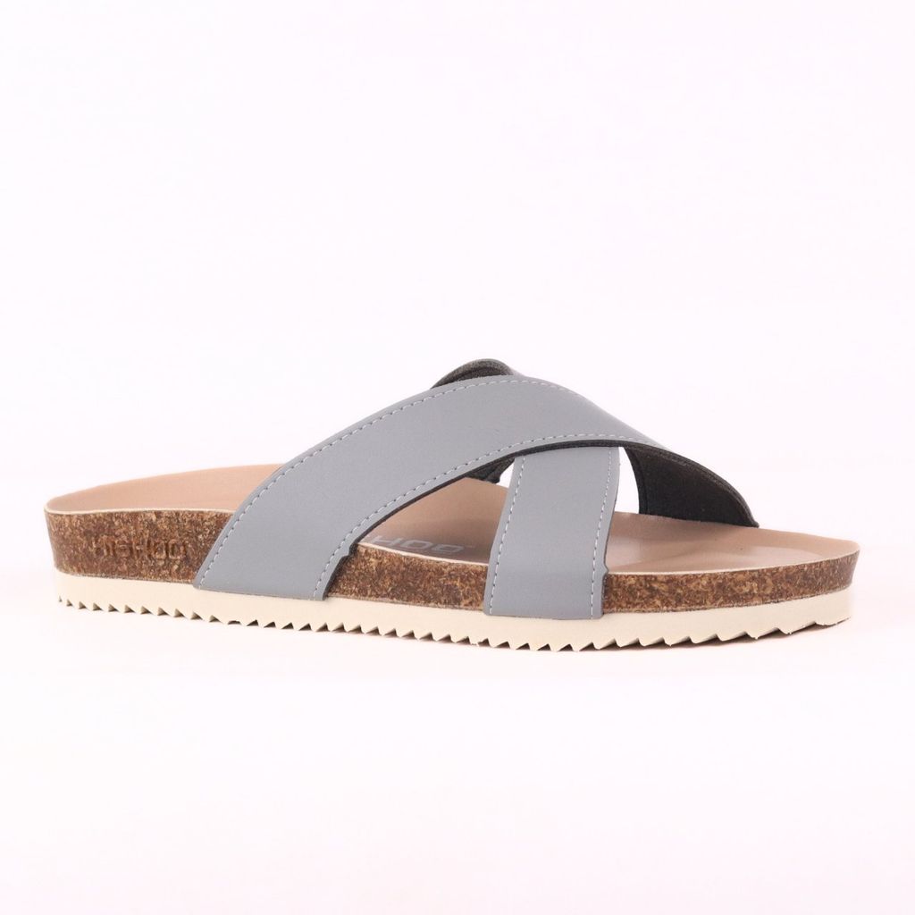 Dép đế trấu birken bé trai bé gái quai ngang chéo premium HISHOO B096