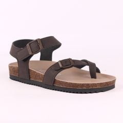Dép đế trấu birken sandal quai ngang xỏ ngón premium HISHOO B118