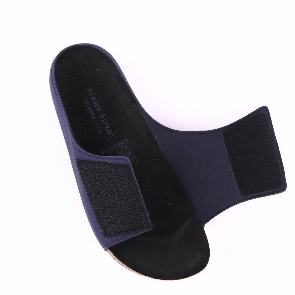 Dép đế trấu birken xé dán Form Công Thái Học quai ngang da lộn HISHOO R108