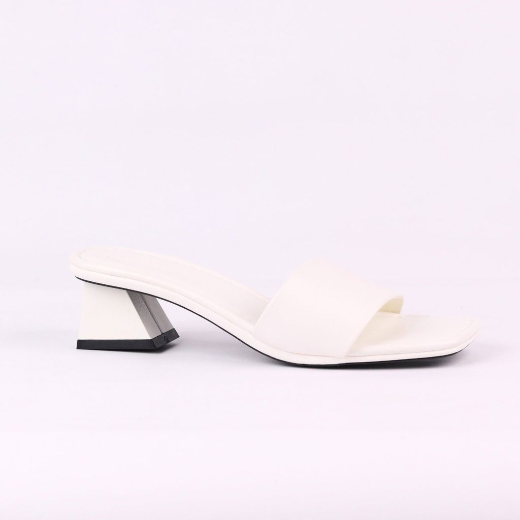 Giày Cao Gót 5cm Đế Vuông Quai Ngang Hishoo S039