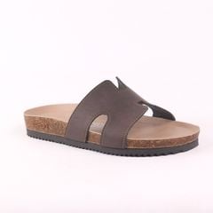 Dép đế trấu birken chữ H premium HISHOO B095