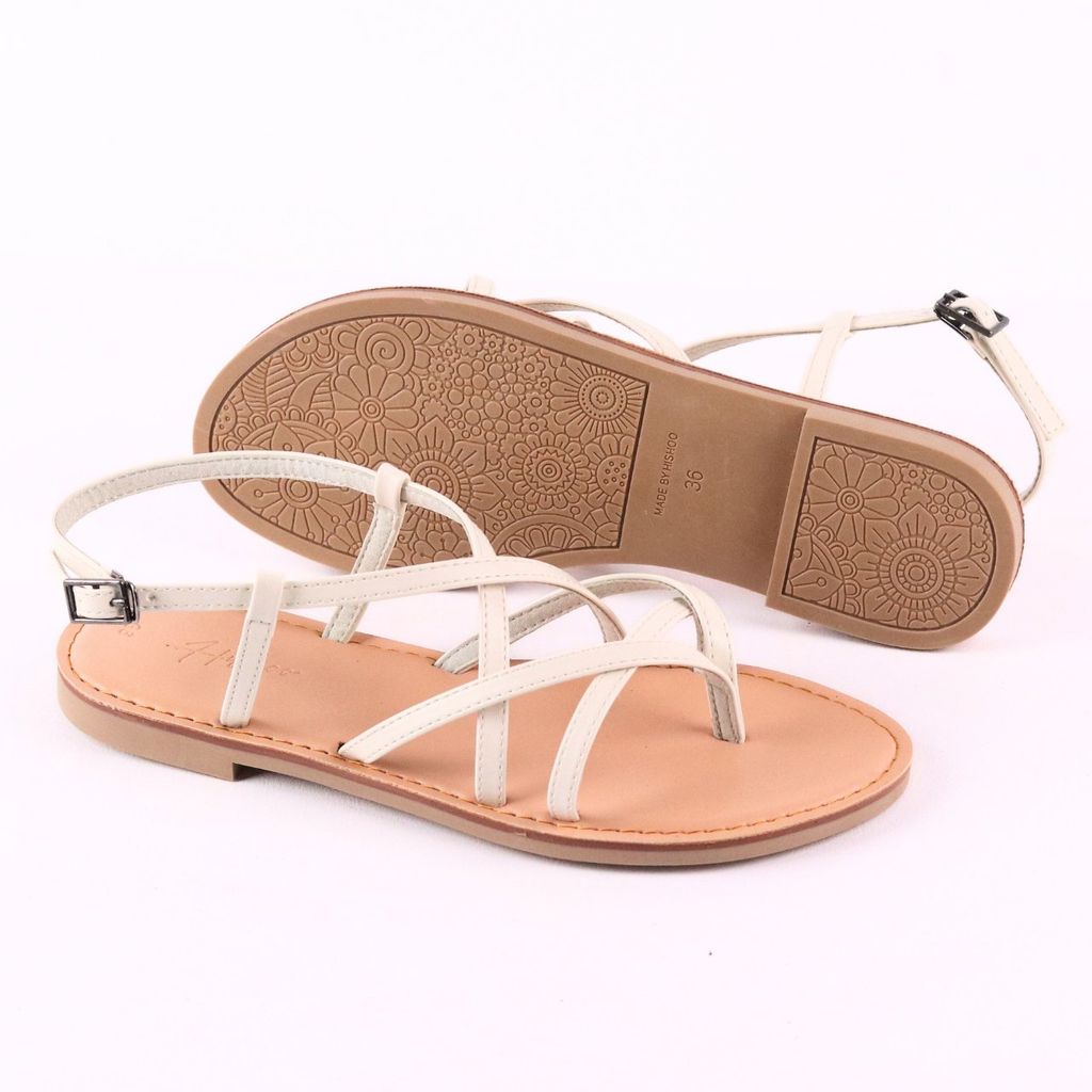 Giày Sandal Nữ Quai hậu Xỏ Ngón Dây Mảnh Hishoo S022