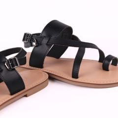 Giày Sandal Nữ Đế Bệt Quai Chéo Dây Mảnh Hishoo S057