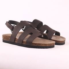 Dép đế trấu birken bé trai bé gái  sandal chữ H premium HISHOO B115
