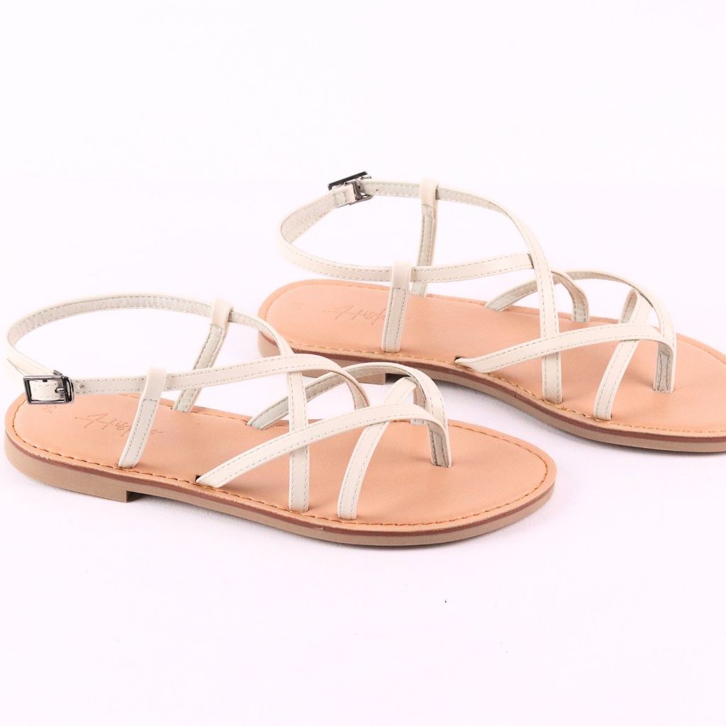 Giày Sandal Nữ Quai hậu Xỏ Ngón Dây Mảnh Hishoo S022