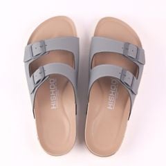 Dép đế trấu birken bé trai bé gái 2 khoá premium HISHOO B093