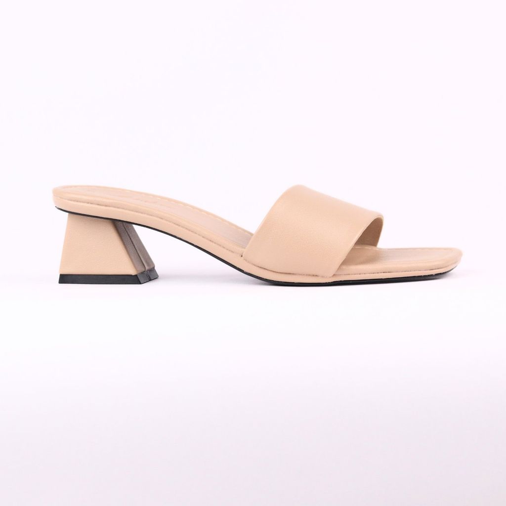Giày Cao Gót 5cm Đế Vuông Quai Ngang Hishoo S039