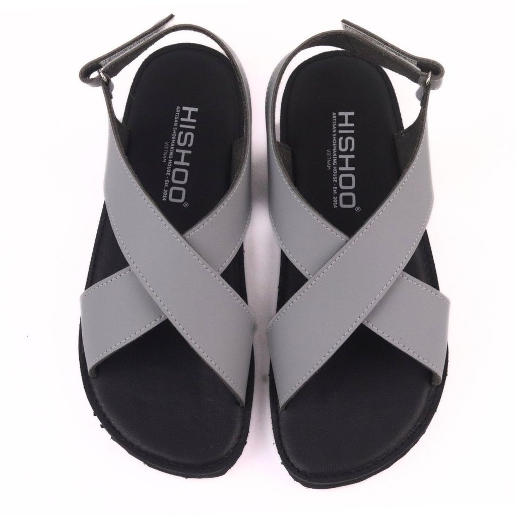 Dép Sandal Daily Trek Sandal (Sandal đi bộ đường dài) Nam quai chéo lót da premium Felix HISHOO P002