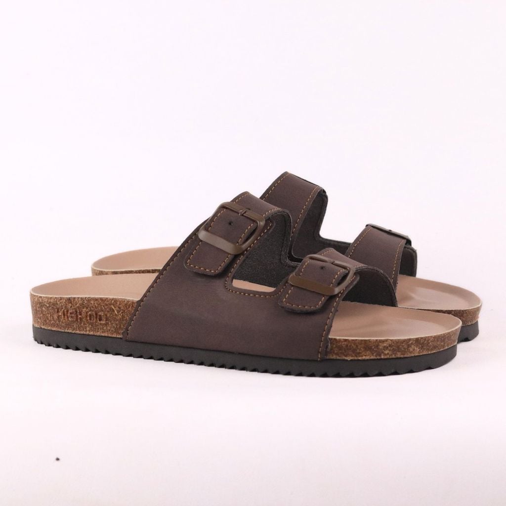 Dép đế trấu birken 2 khoá premium HISHOO B093