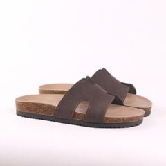 Dép đế trấu birken chữ H premium HISHOO B095