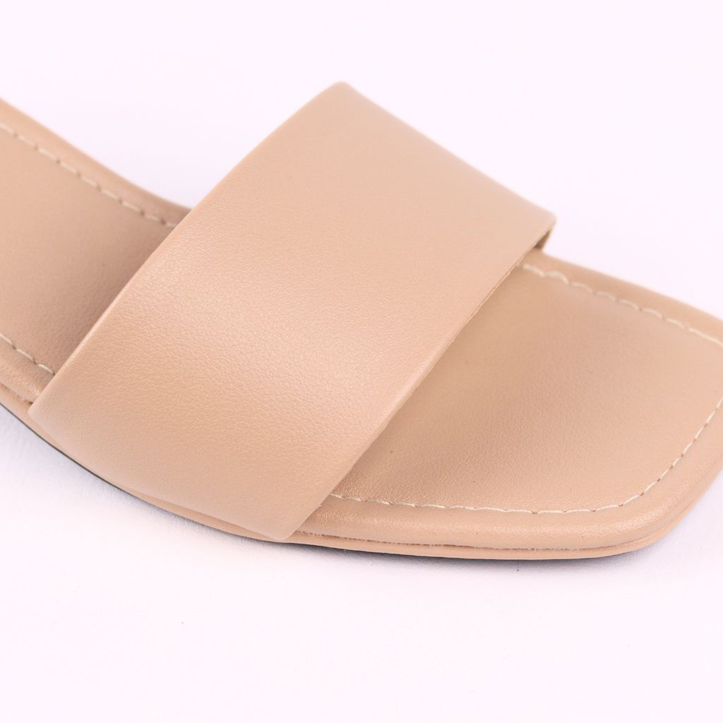 Giày Cao Gót 5cm Đế Vuông Quai Ngang Hishoo S039